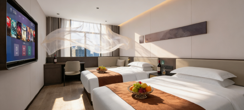 新泰•依朵WCYBERPUNKDESIGNCINE高空城景•酒店(光明路汽车总站店)图片