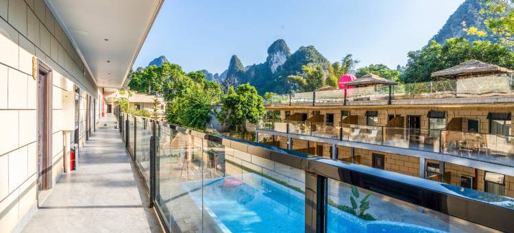 德天华悦山水画廊山景庭院旅拍酒店(德天瀑布店)图片