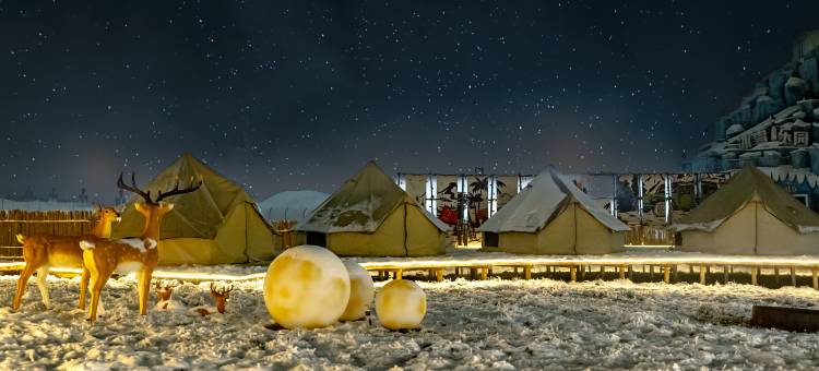 深呼吸西岭雪山露营地图片