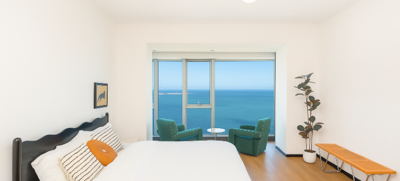 烟台•海阁云舍｜SeaviewWwmmProjectionRo定制感民宿(滨海广场店)图片