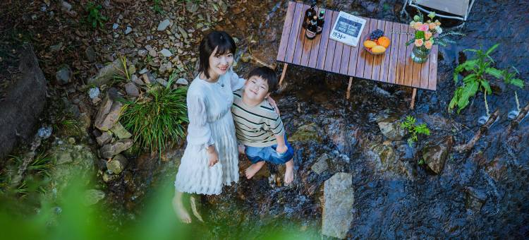 泾宿·木兮•夏日露营风溯溪亲子度假避暑氧宿图片