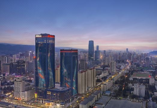 兰州盛达希尔顿酒店外景图