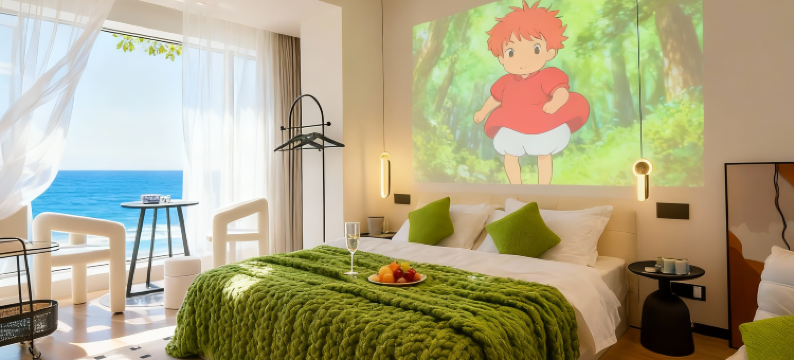 烟台•海阁云舍｜SeaviewWwmmProjectionRo定制感民宿(滨海广场店)图片