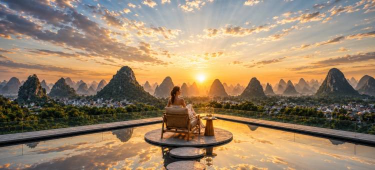 阳朔·觉丨AWAKENING•观桂林山水•花园泳池•度假公馆(十里画廊店)图片