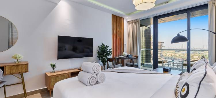 bnbme | JLT 时尚单间公寓 - 5分钟可至地铁(bnbme | Stylish Studio in JLT - 5 Min to Metro)图片