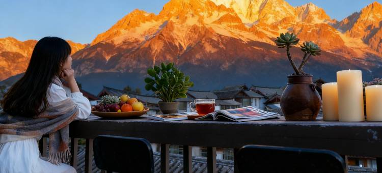 丽江古城·半山漫庭·日照金山雪山胜景观景度假民宿(四方街店)图片