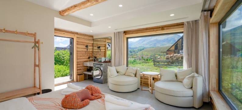 禾木双穗禾·360°环山Slowly·原木风私享美宿(落日篝火晚会店)图片