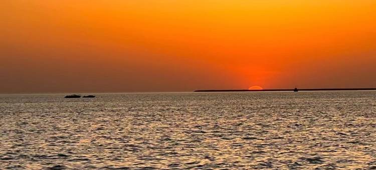 营口鲅鱼湾海景沙滩木屋图片