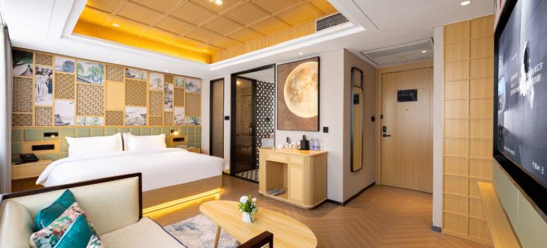 栀子·艺术酒店(延吉延边大学网红墙店)图片