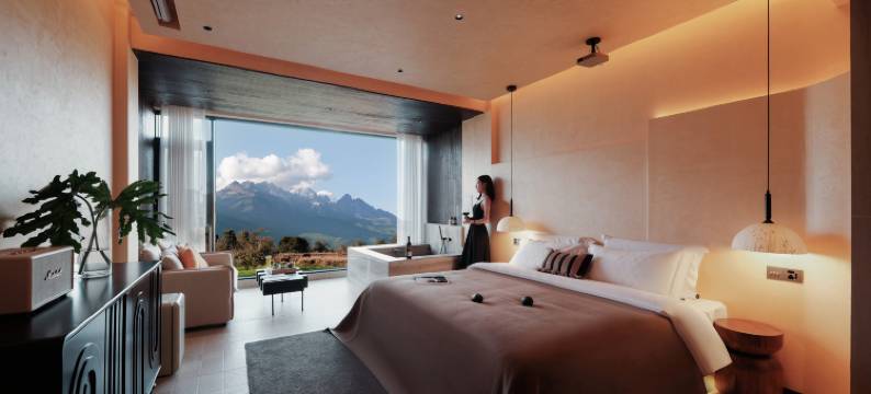 向野·云栖处日照金山SnowMountain私汤观景(白沙古镇店)图片