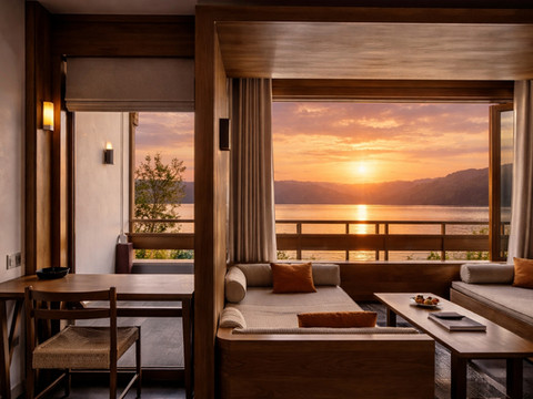 汀渺|全视野格姆女神湖景度假酒店(泸沽湖蒗放码头店)