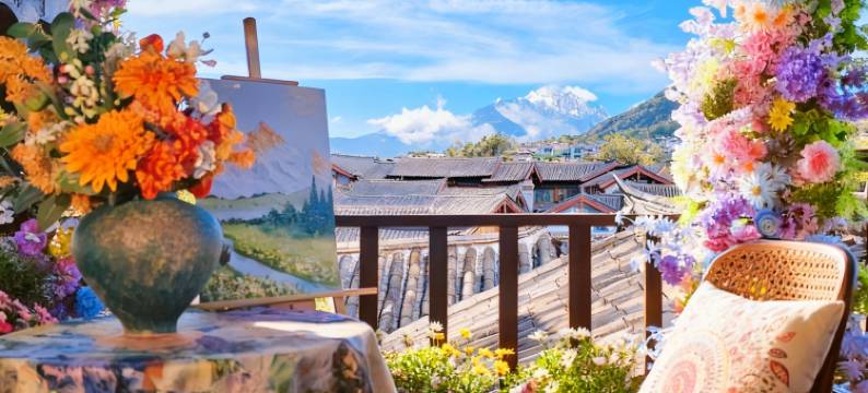 丽江雪山语客栈图片
