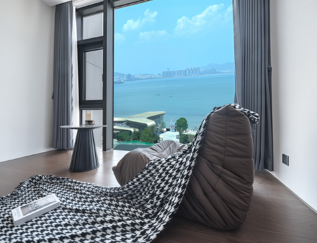 和风时屿·VibeParis海景|法式设计师民宿(威海韩乐坊高铁站店)图片