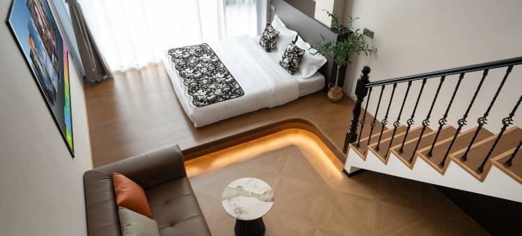 和风时屿·VibeParis海景|法式设计师民宿(威海韩乐坊高铁站店)图片