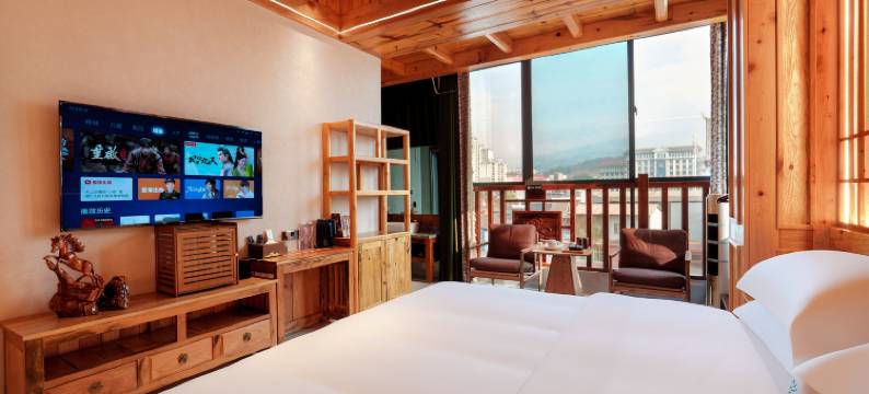 花筑·茶墅Boutique Designer美宿(澜沧新街音乐喷泉广场店)图片