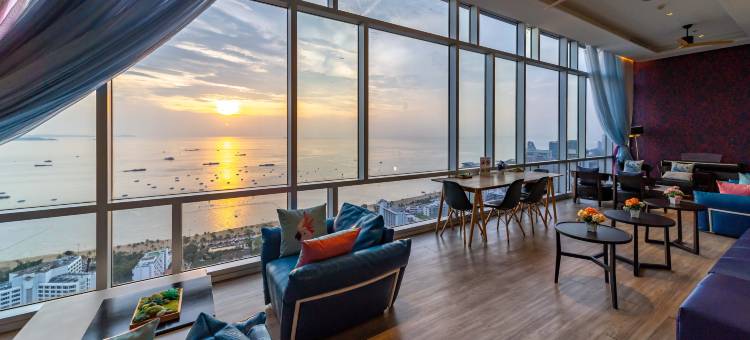 芭提雅 MUXA 海景公寓｜市中心高层海景・无边泳池・步行至海滩(Muxa Condo - Centric Sea)图片