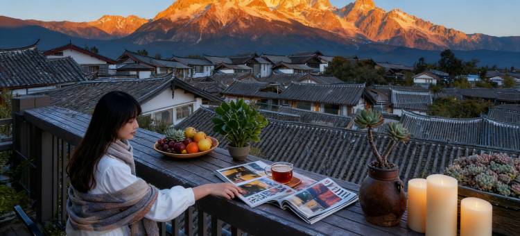 丽江古城·半山漫庭·日照金山雪山胜景观景度假民宿(四方街店)图片