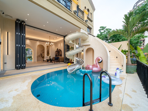 东山海蓝蓝温泉泳池度假别墅