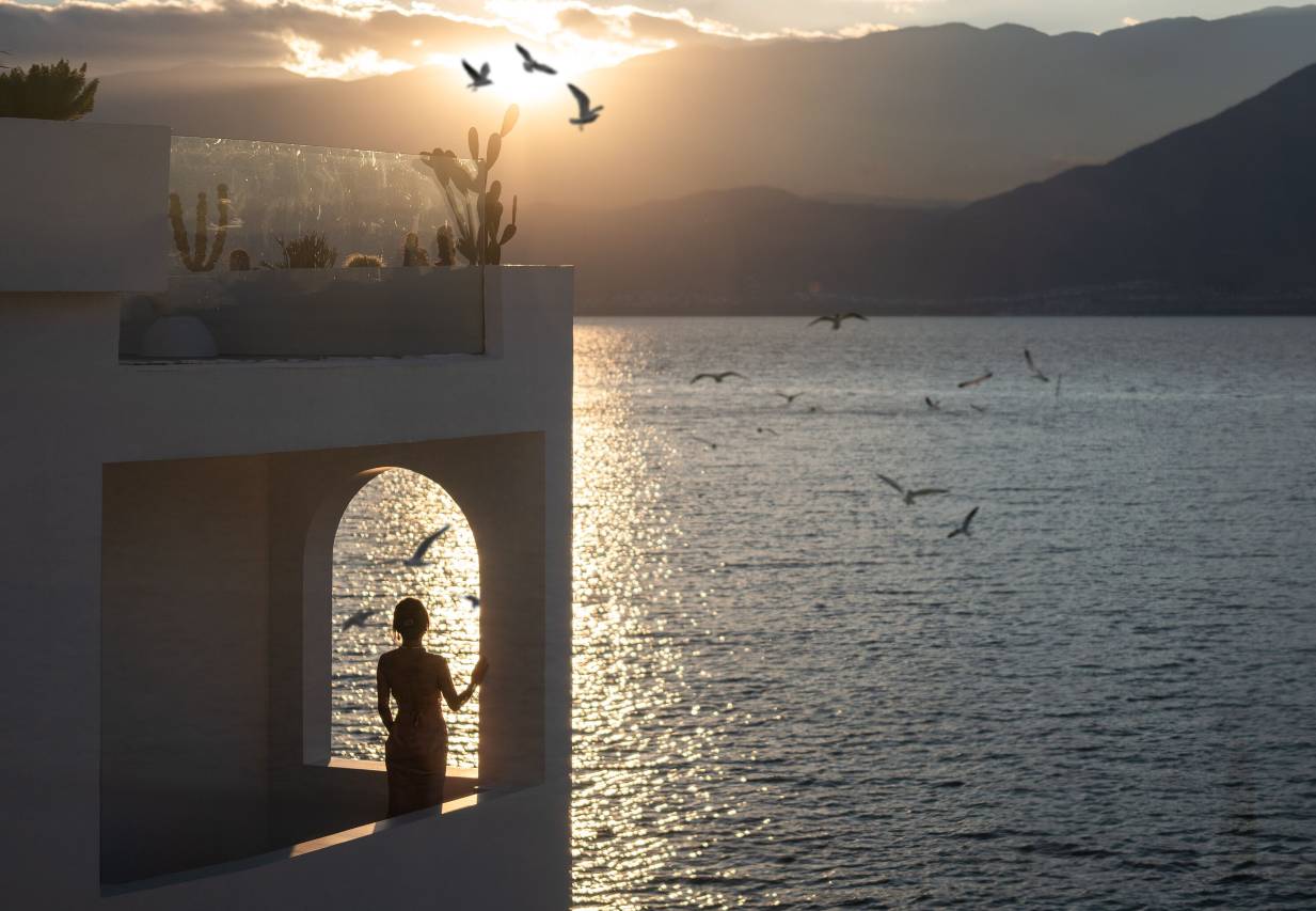 大理听花岛海景花园美宿图片