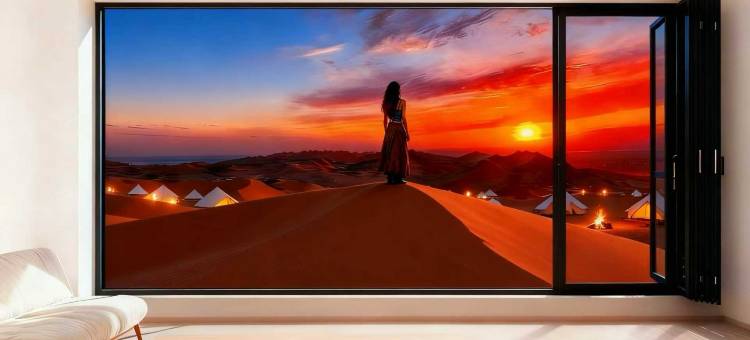 璞舍·Lake view设计师Villa湖景度假美宿(沙坡头区店)图片