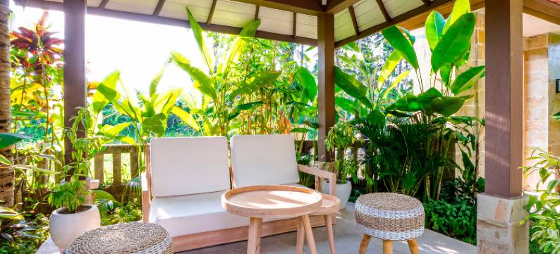 Nyaman别墅(Nyaman Villas by EVDEkimi – romantic escape among rice fields w/pool, terrace - Long stay extras)图片