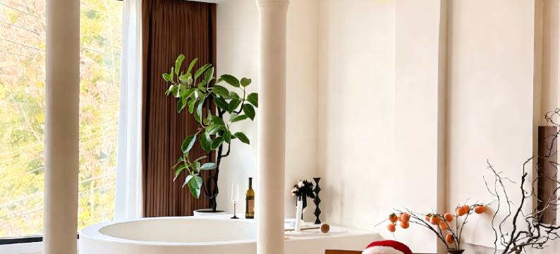 尘隐·温泉度假·山川咖啡·ins风智能美墅(泾县月亮湾风景区店)图片