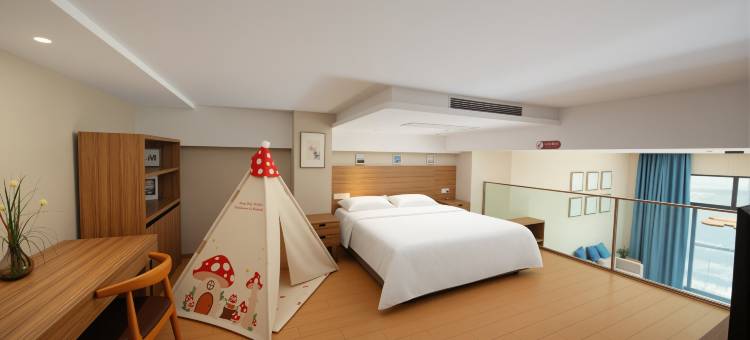 INS潮舍•270°千步廊色|LOFT美学设计酒店(上海浦东杨浦大桥店)图片