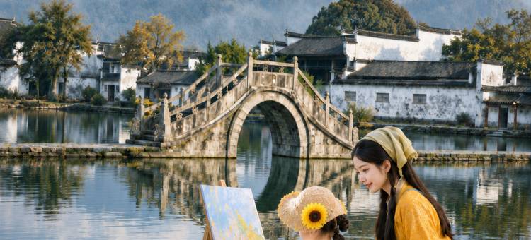枕山一宿·秘境花苑Soul·入画涧|徽派亲子度假酒店(宏村景区店)图片
