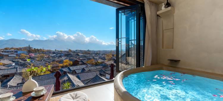 俏半山一城·设计师观古城雪山屋顶咖啡美宿(丽江古城大水车店)图片