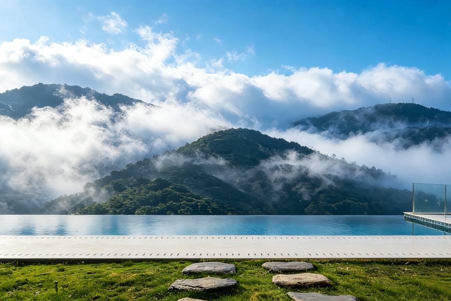 花築·曼古森氧丨SecludednessVilla懸壁崖邊泳池·野奢療愈森墅