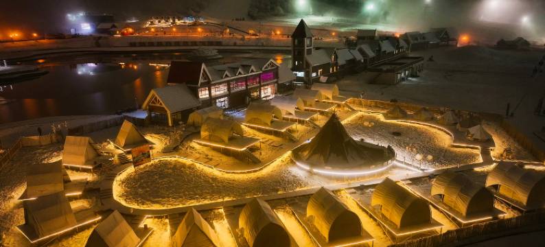 深呼吸西岭雪山露营地图片