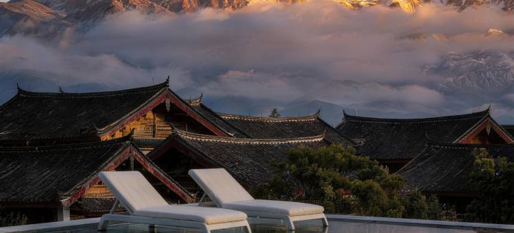 喜归阁·金山映雪·东方园林设计雪山观景私墅(束河古镇店)图片