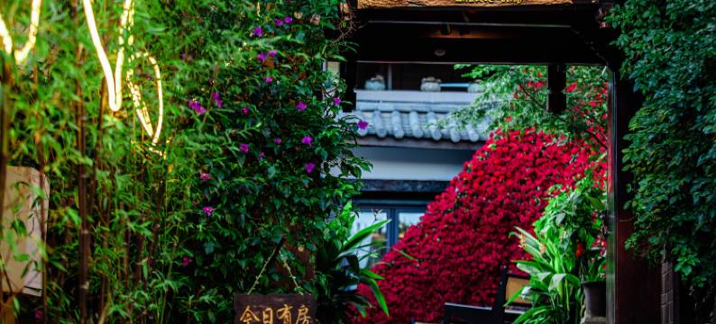 竹榭庭·Grace观古城雪山全景空中花园艺术美宿(丽江古城店)图片