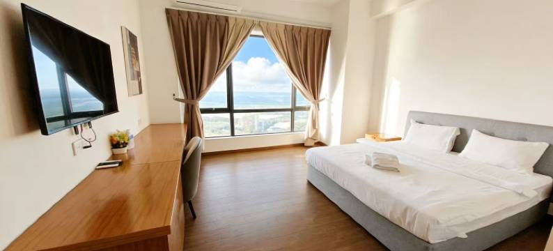 森林城市日出泽城观海一宿(地标无边泳池远眺新加坡)(Forest City Sunrise Zencity Seaview House(Carnelian Tower 1 infinity pool))图片