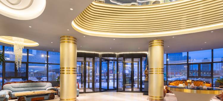 哈尔滨西站万达广场桔子水晶酒店图片