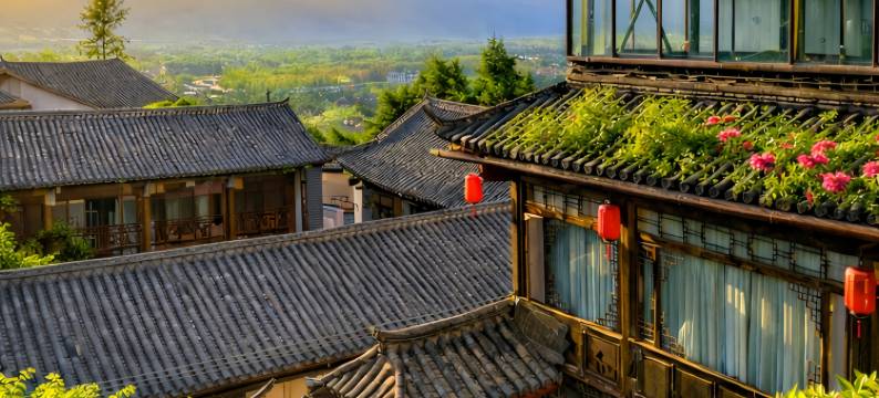 梦里繁花・360°空中花园・云海星潮・Vista古韵轻奢美宿(丽江古城店)图片