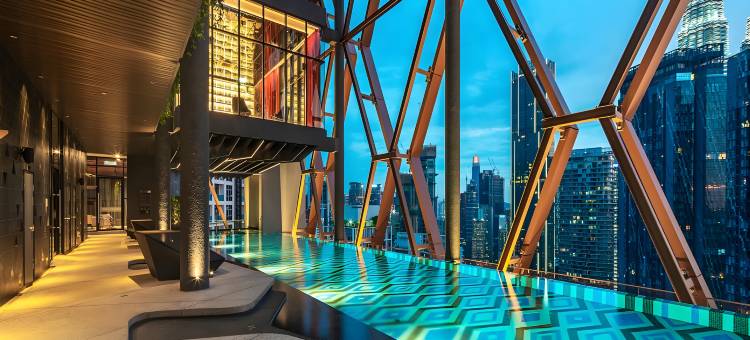 KLCC-Scarletz【中文礼遇⭐空中无边泳池⭐仅步行五分钟到双峰塔】(Scarletz Suites KLCC by Avery【Located in  City Centre+5 mins to Twin Towers+Rooftop Infinity pool】)图片