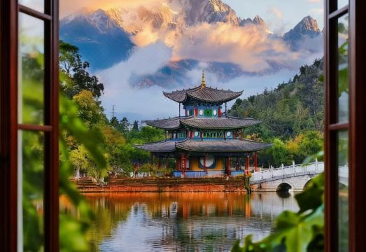 千山木雪?日照金山Sun Goldens?云岭雪山观景?金曦雪境设计师美宿外景图