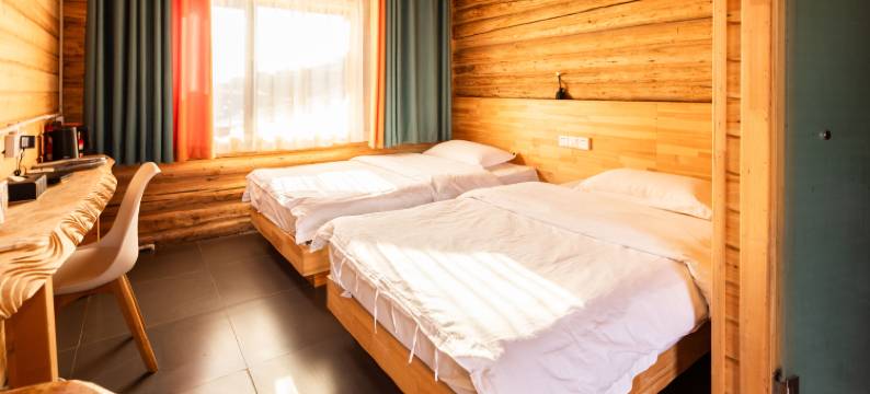 禾木古村人家图片