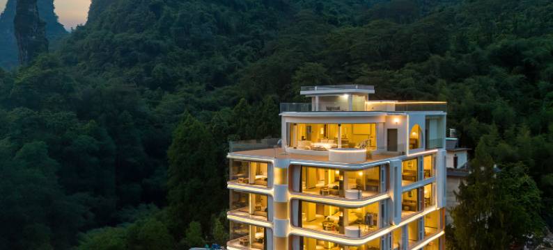 枕畔・山涧云舍|森林吸氧360°悬浮全景美墅(阳朔十里画廊遇龙河店)图片