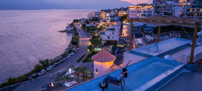 岚悦里丨想雲悬崖秘境私汤•VILLA 一线海景避世酒店(大理洱海店)图片