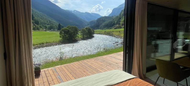 位于弗兰姆海滨的2卧室-30平方米|带1个独立浴室(Flåm Retreat)图片