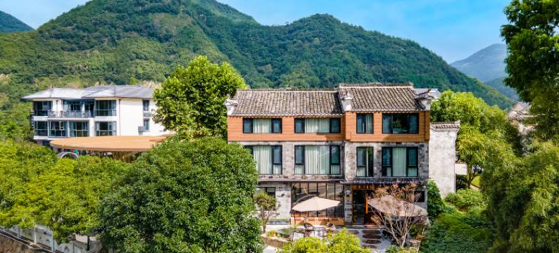 杭州青山影全屋智能180°山居湖景咖啡美宿(富阳龙鳞坝景区店)图片