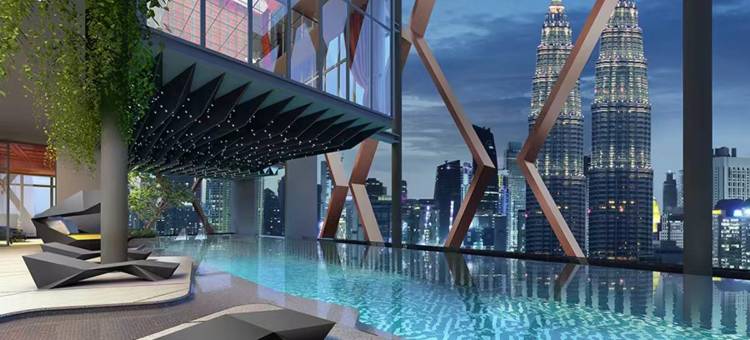 吉隆坡Scarletza公寓近双子塔KLCC柏威年 无边泳池 By Gravity(Scarletz KLCC @ Apartments By Gravity 【6mins Kuala Lumpur Tower(KL Tower) + Rooftop Infnity pool】)图片