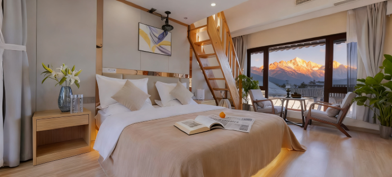 玉满楼丨雪山观景全景客栈(丽江古城大水车店)图片