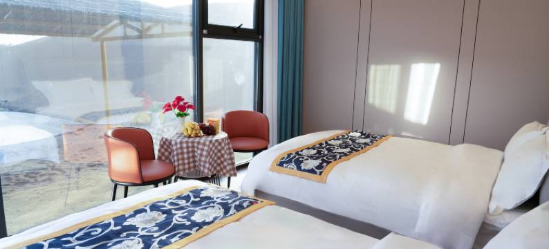 漠夜摘星沙漠露营地图片