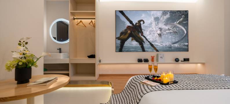 季風艺术影宿酒店(通川区四川文理学院莲花湖校区店)图片