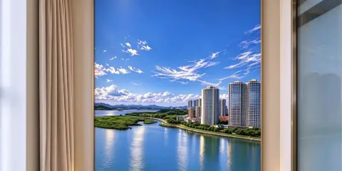 觀汐·雲與海潮|Sea View 海景度假民宿(防城港中央海洋公園店)
