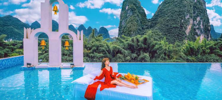 阳朔烟雨蓝湾观景度假酒店(阳朔高铁站20元人民币景区店)图片