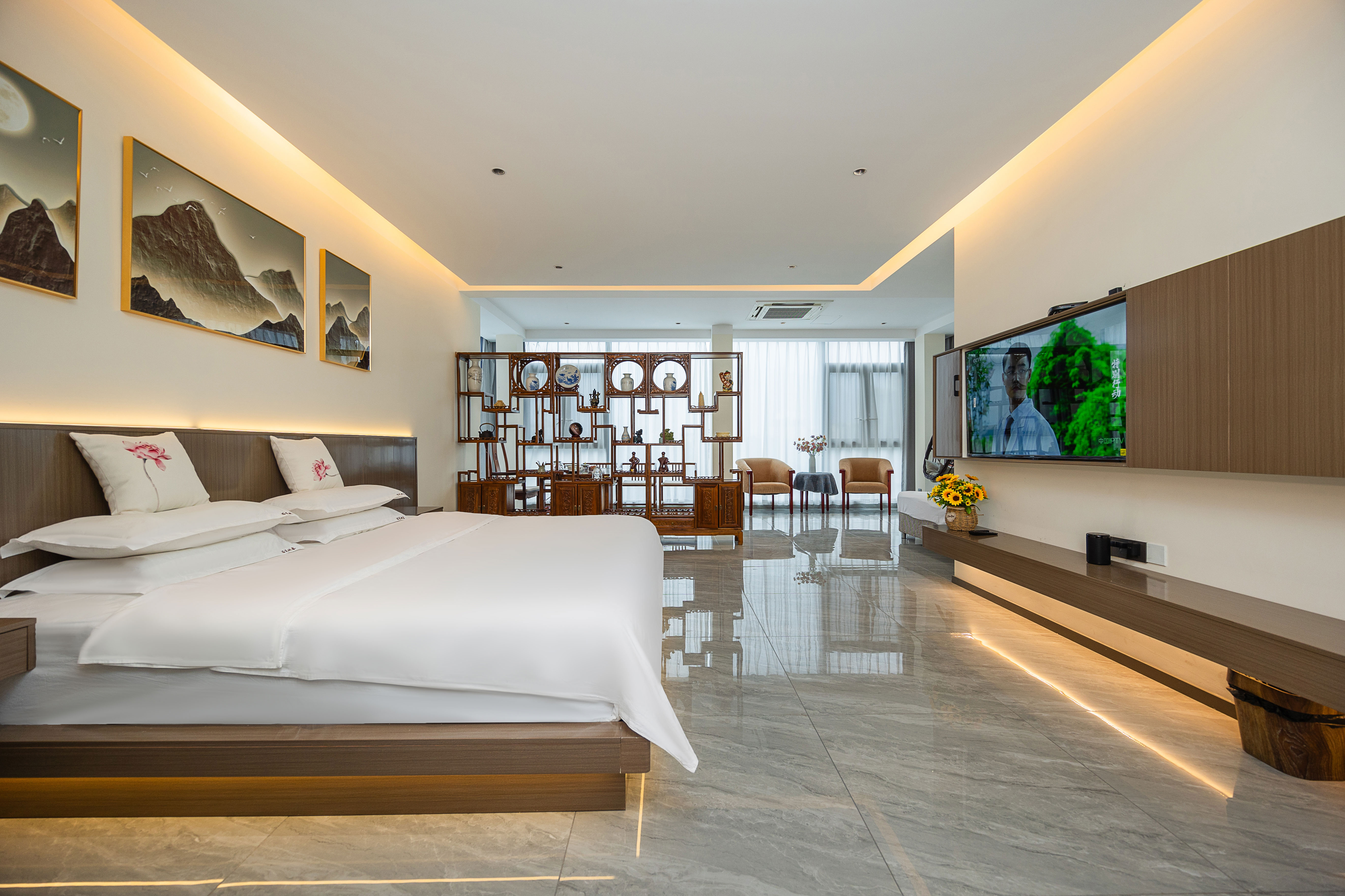 Maoxian Guyan Reflection Village Hotel Over view